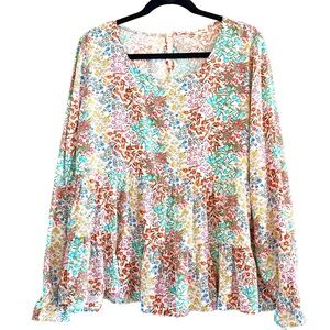 Jane and Delancey Floral Blouse - Multicolor